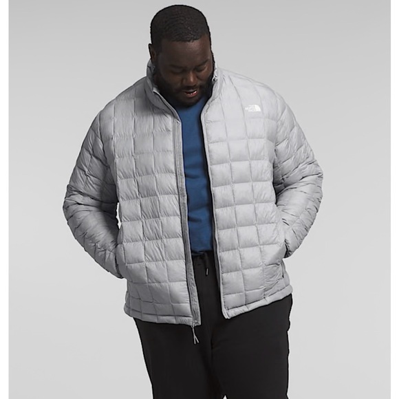 The North Face Men's Big ThermoBall™ Jacket 2.0 Light Gray Puffer Jacket - Picture 2 of 6